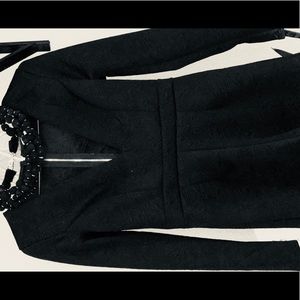 Short-v neck jumpsuit